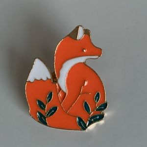 Cute Fox Enamel Pin